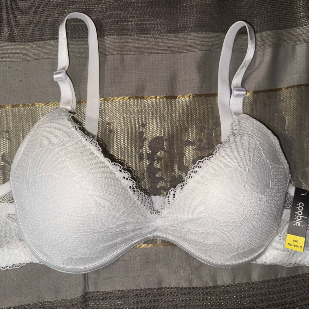 White Lace Bra